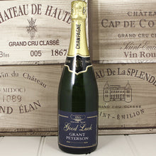 Load image into Gallery viewer, Single Bottle of Champagne with Printed Good Luck Label
